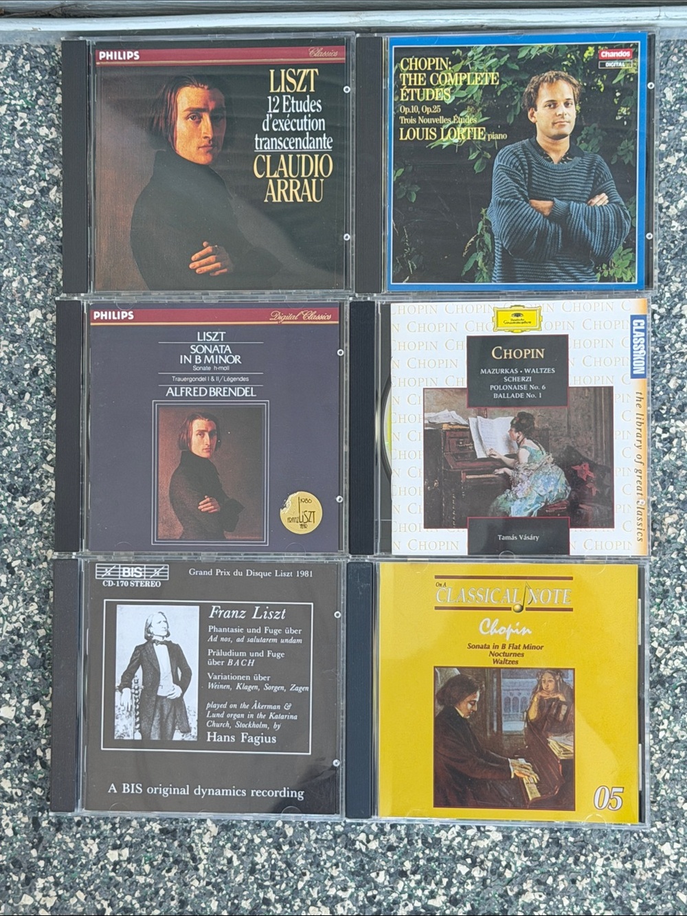 Various Classical Piano CD Collection Liszt, Chopin - Set Of 6 CD’s